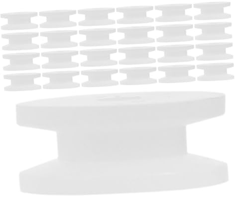 FUNNETOYU 60pcs White Plastic Pulley Wheel Belt Gear Set for DIY Rc Toy Model Accessories 9.3mm Diameter Mute Pulley for Car and Plane Toy Parts