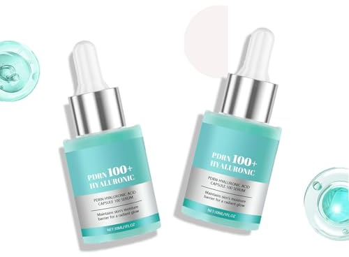 2ST PDRN Hyaluronsyra Kapsel 100 Serum, Strålande Ansiktsserum, Hyaluronsyra, Stramar Föryngrar, Fyllighetseffekt, Doftfritt