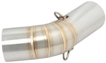 Motorcycle Exhaust Pipe, for Leoncino 800 51mm Muffler Connecting Pipe Exhaust Center Connecting Pipe Connecting Silencer Exhaust Pipe,Type D