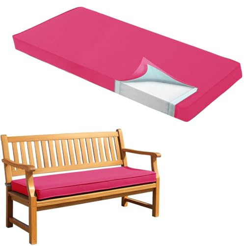 WLXFF Bankauflage Wasserabweisend, 5cm Dicke Sitzauflage Sitzkissen Bank, Polsterauflage, Auflage FüR Gartenbank - Gartenkissen, Stuhlkissen FüR GartenmöBel,No1,120X50X5CM