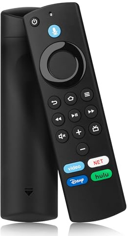 Télécommande vocale de rechange compatible avec Fire Smart TV Stick (2e génération/3e génération/Lite/4K Max/4K/Cube), Smart TV 3e génération N0t pour téléviseurs Samsung-