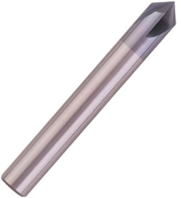 Fasenfräser 1-teiliger Hartmetall-Fasenfräser 90 Grad, 4 Schneiden, CNC-Nano-beschichteter Fräser, Entgratungswerkzeug(8mm*60mm)