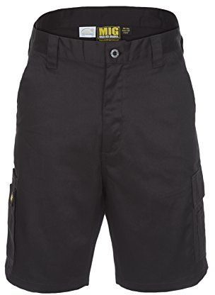 MIG Mens Cargo Work Shorts Size 30 to 42 Combat Shorts (36 Short, Black)