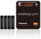 Panasonic eneloop, Ready-to-Use Ni-MH Akku, AAA Micro, 4er Pack, Storage Case, min. 930 mAh, 500 Ladezyklen, starke Leistung, wiederaufladbare Akku Batterie