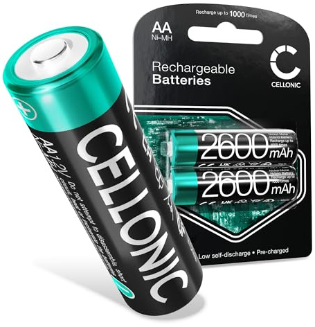 CELLONIC 4X Akku kompatibel mit Alcatel FX990, Siemens Gigaset C620, C620A | (2600mAh-1.2V-NiMH) für Siemens Gigaset C620H