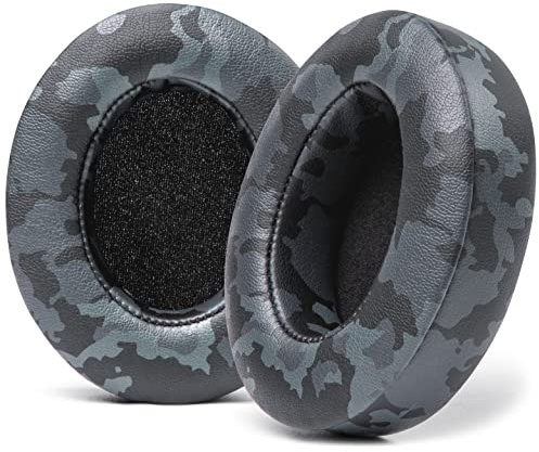 WC Wicked Cushions Replacement Ear Pads for Beats Studio 2 & 3 (B0501, B0500) Wired & Wireless | Does NOT Fit Beats Solo | Softer PU Leather, Enhanced Foam & Stronger Adhesive | Black Camo | Made by Wicked Cushions | Does NOT Fit Beats Solo (B0501, B0500). PU Leather, Enhanced Foam & Stronger Adhesive | Black Camo