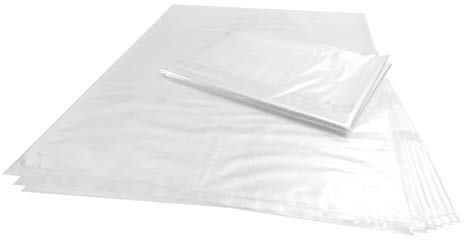 Wowfit 10 CT 30x40 inches 1.6 Mil Clear Plastic Flat Open Poly Bags Great for Proving Bread, Dough, Storage, Packaging and More (30 x 40 inches)
