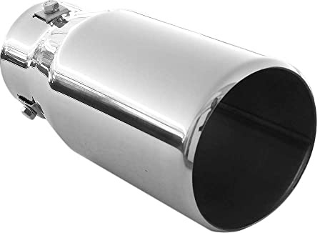 Universal Auspuffblende Auspuff Schalldampf Endrohr Endrohrblenden Blende Sport Sportauspuff Edelstahl Poliert Chrom von 45mm bis 60mm