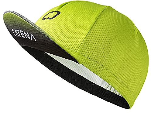 CATENA Cappellino da Ciclismo per Uomini e Donne, Cappello da Sole Traspirante Traspirante, sotto Il Cappuccio del Casco per Bici da Bicicletta (Taglia Unica, Verde)
