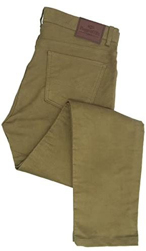 Hoggs of Fife Carrick Stretch Tech Moleskin Trouser Dried Moss 40 Short