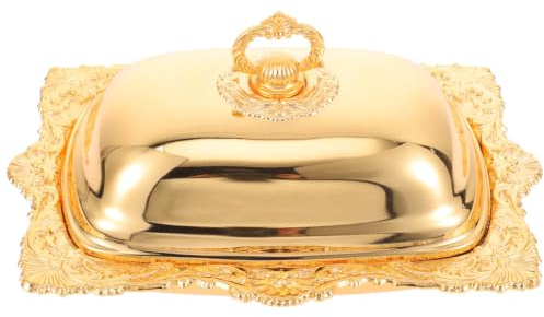 Yardwe Butterdose Mit Deckel Glas Butterdose Mit Tablett Butterschale Für Käse Und Butter Butterspeicherhalter Für Kühlschrank Und Tisch Serviergeschirr Für Küche