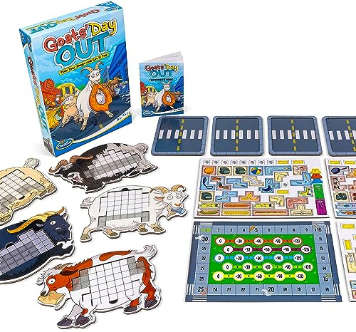ThinkFun Goats' Day Out: un divertido juego de mesa con temática de cabra caótica adictiva