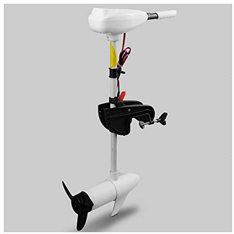 MOLVUS Elektrischer Trolling-Motor 86LBS Elektrischer Trolling-Motor Schlauchboot Außenbordmotor Angeln Weißes Salzwasser mit Schub, am Heck montiertes Salzwasser