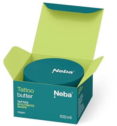 Neba -Tattoo Creme - Butter - Fettcreme - Tattoo Zubehör - Auffrischungscreme, Fettend - After Care Balm - Hautpflege, Skin Care - Nachsorge für Tätowierte Haut - Frische Tattoos - Vegan - Dose 100 ml