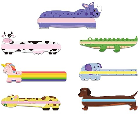 1 lot de bandes pour enfants - Outils de dyslexie - Règles de lecture - Marque-pages pour enfants - Surligneur de lecture