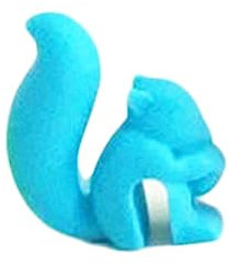 OKUMEYR Silicone Squirrel Tea Bag Holder 5pcs Set Blue Sturdy Silicone Tea Holder for Kitchen and Office Use