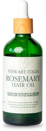 Olio di Rosmarino per Capelli - Trattamento Naturale per Crescita & Rinforzo | Hair Oiling Anticaduta, Stimolante & Nutriente | Olio Essenziale Puro 100% - Made in Italy - 100 ml