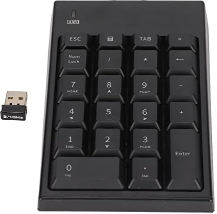 Mtlavishness Tastierino Numerico USB Portatile Con Ritardo 2 4 GHz 22 Tasti Per Laptop Tablet Desktop