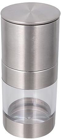 OKUMEYR Stainless Steel Pepper Mill Manual Salt Grinder Pepper Grinder for Kitchen