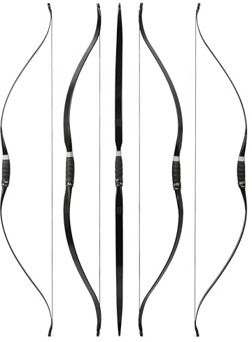 surwolf 30-50lb Bågskytte recurvebåge Långbåge 51Traditionell båge Jaktbåge Pilbåge och piluppsättning RH/LH för utomhusskytte (båge, 30 lbs)