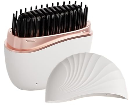 Fer à Lisser Sans Fil Peigne Anti-Brûlure à 2 Températures