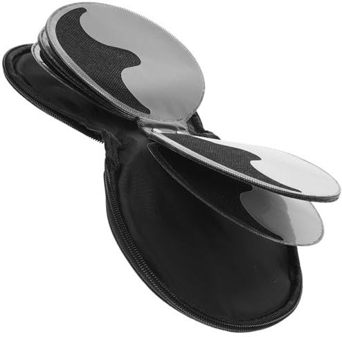 Gogogmee Bolsa para CD de Coche Gris de Gran Capacidad, Estuche Protector de CD y DVD Cremallera, Almacenamiento Portátil para 20 Discos, Funda de Oxford para Uso en Automóvil y Hogar