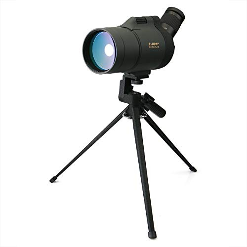 SVBONY SV41 Mak Spektiv mit Stativ für Zielschießen, 25–75 x 70, kompakt, Zielfernrohr für Jagd, Schießen, Reisen, Camping