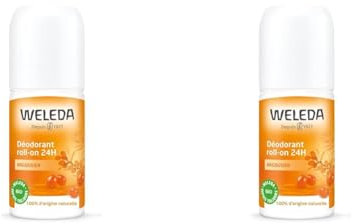 Weleda - Déodorant Argousier Roll-on 24H - 50 ml (Lot de 2)