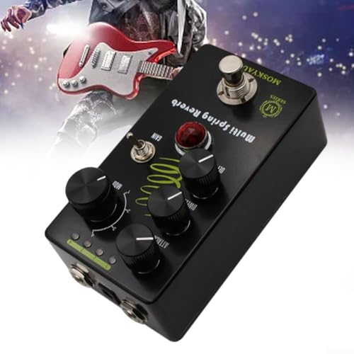 Guitar Reverb Effector, Guitar Effect Pedal Spring Reverb Sound, Sound Reverb Effect Pedal Terrifying Pre Delay Range