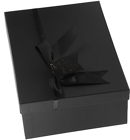 PACKOVE Papier Geschenkbox Aufbewahrungsbox für Kleinigkeiten Quadratische Flache Box Stapelbare Geschenkverpackung für Zuhause und Reisen