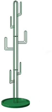 Qxmiguel portemanteaux Porte-manteau sur pied Cactus, porte-manteau autoportant avec base ronde stable et 6 crochets, for salon, chambre à coucher, bureau meubles(Groen)