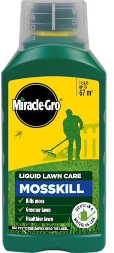 Miracle-Gro Mosskill Liquid Lawn Care, 1 litre concentrate, 67 m² coverage