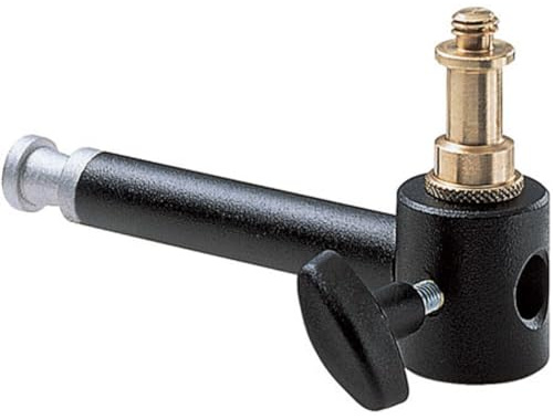 Manfrotto Auslegearm F. Mini Clamp | 13 cm Verlängerungsarm mit Zapfen-Kunst. 013 für Leuchten, Flaggen und Reflektoren