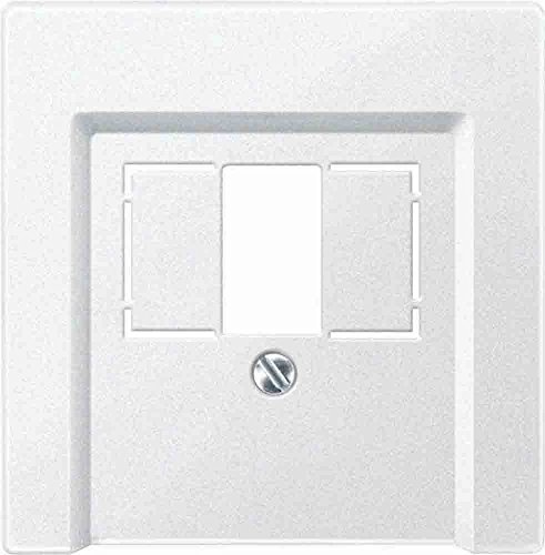 Merten Zentralplatte für TAE/Audio/USB, System M, polarweiß, 297919
