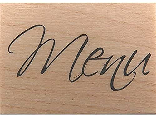 Artemio Holzstempel B Text Menu, Holz, Bois, Klein