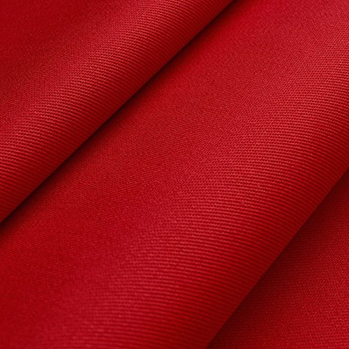 Öko-Tex® Baumwollköper - waschecht, lichtecht und strapazierfähig - Mischgewebe in Köperbindung - Meterware (rot)
