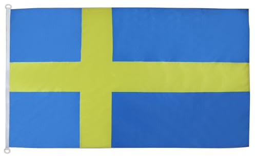 AZ FLAG Bandiera Svezia 150x90cm - Bandiera Svedese 90 x 150 cm Speciale Esterno