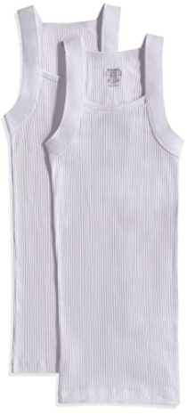 2(X)IST 2-Pack Essential Square-Cut Tank White 1 MD