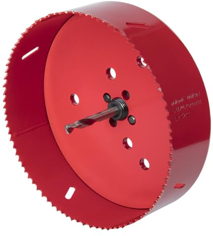 wolfcraft Bi-Metall-Lochsäge I 5498000 I Für Trockenbaumaterialien, Holz, Kunststoffe und Metalle, Schnitttiefe 40 mm
