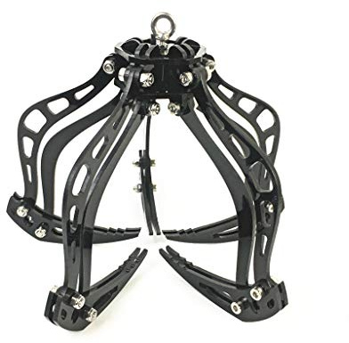 smallJUN Roboter Greifer, Acryl Manipulator Drohne Mantis Klaue Haken Grabber Kit Automatisches Greifen Set für Quadcopter Rettungssystem,