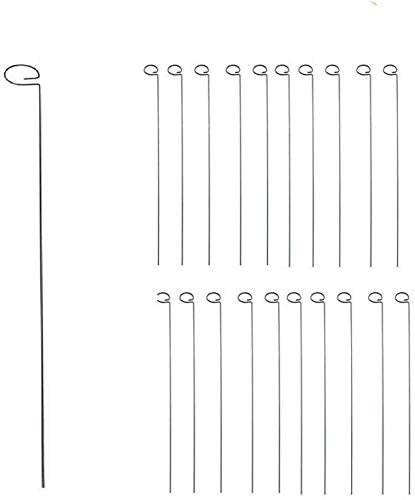 MTB Green 36inch Single Stem Plant Support Stakes Pack of 20, Flower Support Rings, Gardening Planter Cages for Single Stem Flowers,Amaryllis,Peony,Lily,Narcissus