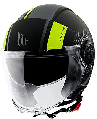 Mt Helmets Viale Sv Phantom C3 Matt Fluor Gul M