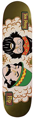 Flip Penny Cheech and Chong 12,7 x 80,8 cm Deck-Skateboard, für Erwachsene, Unisex, Mehrfarbig, 20,3 x 80,8 cm