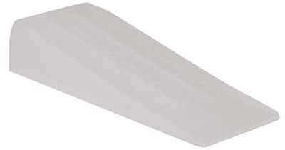 Amig Ferma a cuneo in plastica di colore trasparente con segni antiscivolo per porte di passaggio interne, protegge pareti e mobili