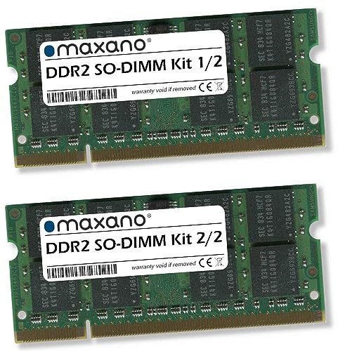 Maxano Kit de memoria RAM para Acer Aspire One 752 Netbook AO752 (8 GB, 2 módulos de 4 GB, DDR2, 800 MHz, SO-DIMM)