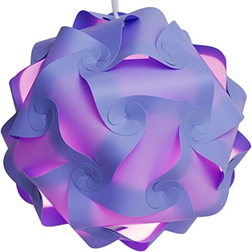 Puzzle Lampshade, Flexible Modern Puzzle Lampshade for Bedroom for Bedroom (Purple2)