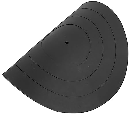 Homoyoyo 1 Pc Alfombrilla De Silicona para Discos Alfombrilla para Plato Giratorio para Pinchadiscos Almohadilla Protectora De Discos Tocadiscos DJ Gel De Sílice Vinilo Base