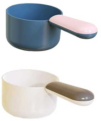DOITOOL 2pièces Pelles à Nourriture Pour Animaux Plastique Outils Pratiques Pour Mesurer Et Servir Les Croquettes Des Chiens Et Chats Accessoires De Cuisine Pour Animaux Domestiques