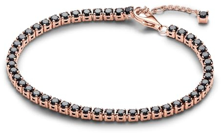 PANDORA Pulsera Timeless 581469C02-18 Tenis negra