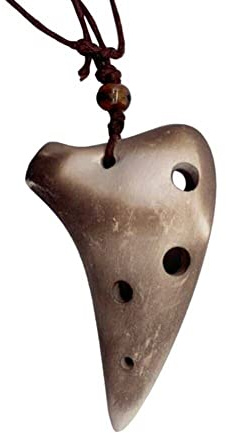 Zghhc 1pc Ocarina 6 Hole Ocarina Instrument with Textbook for Beginner Alto C Ceramic Ocarina for Beginners and Professional Performance